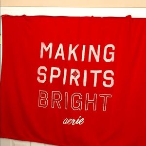 Aerie Fleece Throw 48”x60” AND Snowman Tart Warmer